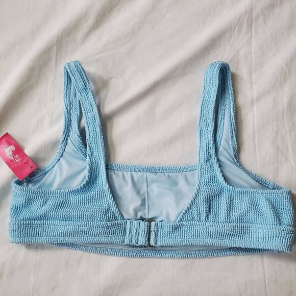 Xhileration light blue ribbed bikini top xl - Picture 9 of 10